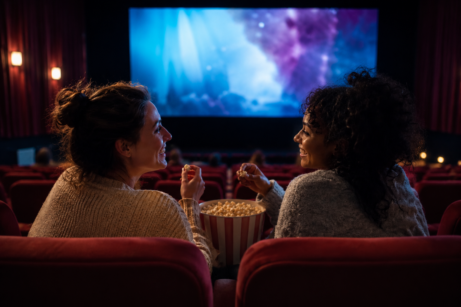 Film scherm in de cinema